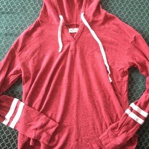 Red Hollister Stripe Hoodie
